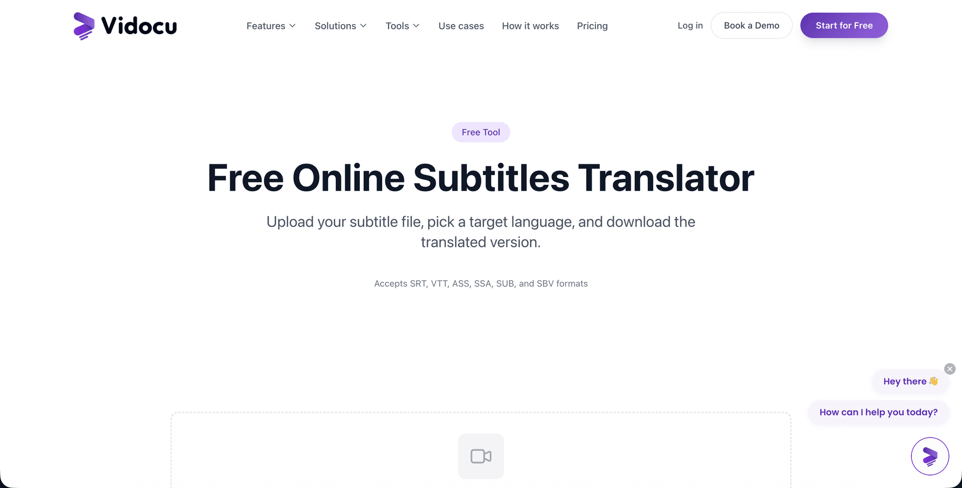 Vidocu subtitle translator