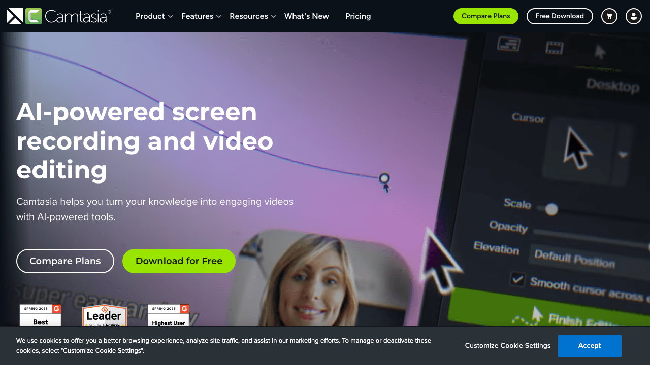 Camtasia video editor