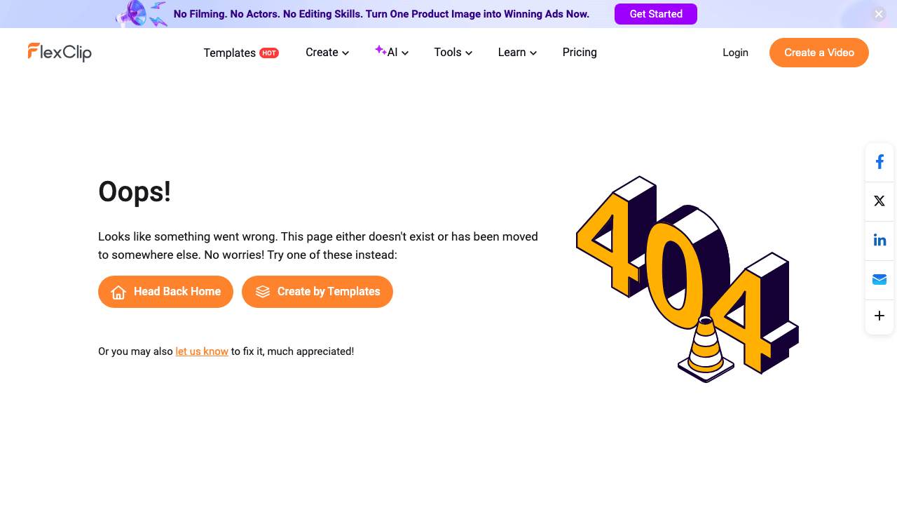 FlexClip video merger