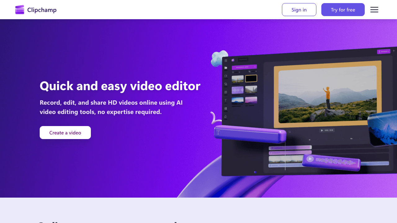 Clipchamp add music to video