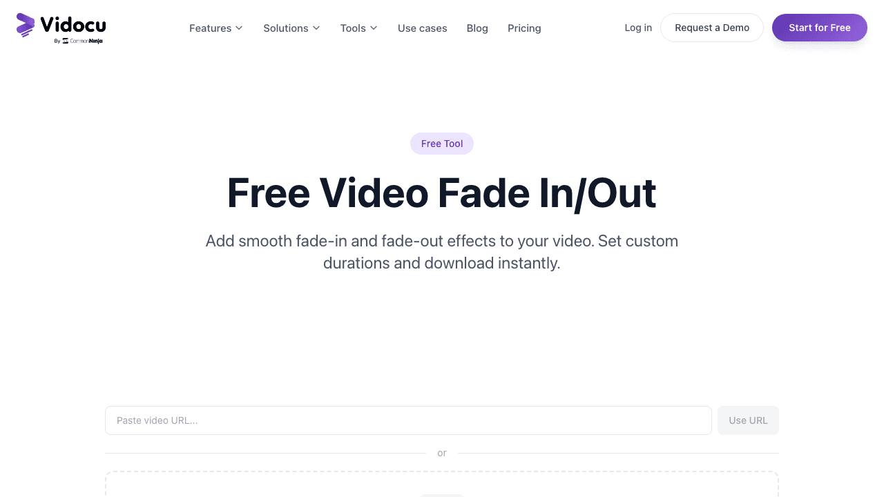 Vidocu free video fade tool