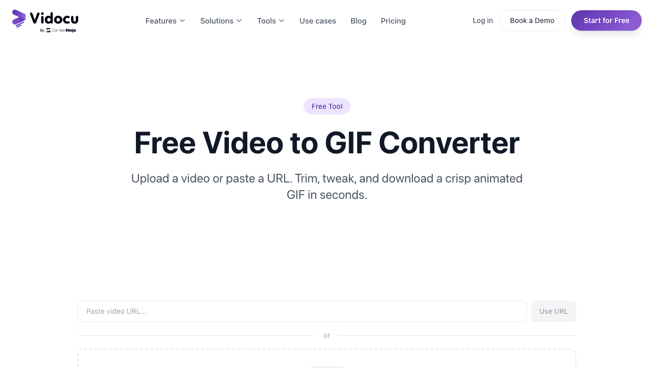 Vidocu free video to GIF converter