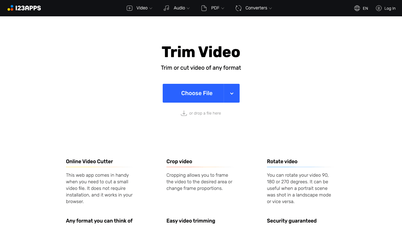 Online Video Cutter by 123apps