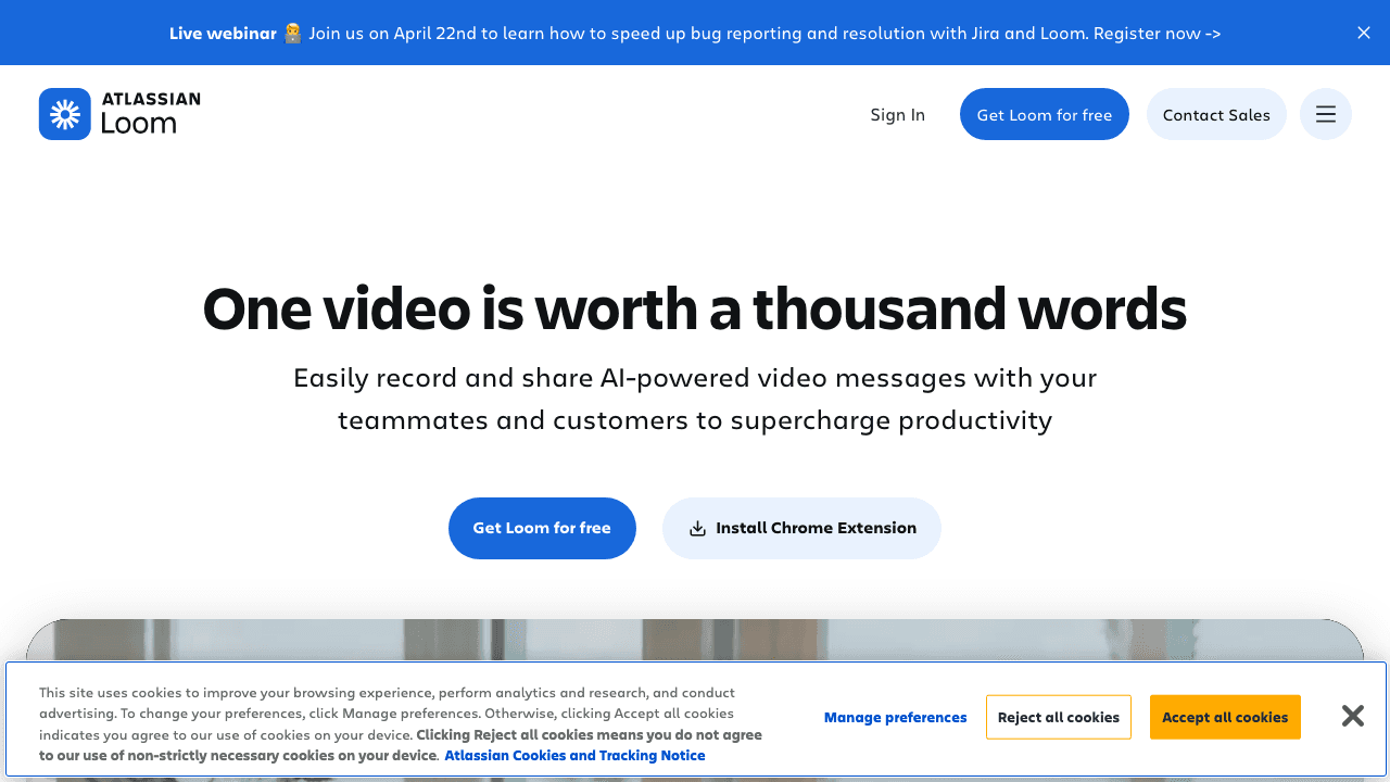 Loom screen recording for training
