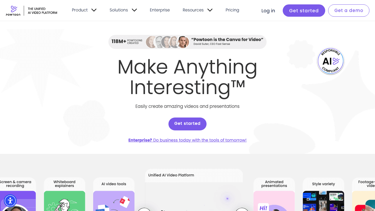 Powtoon animated video maker