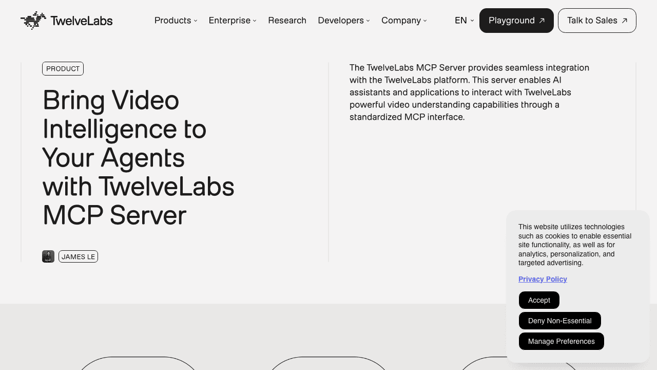TwelveLabs MCP server