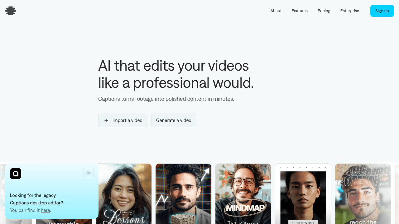 Captions app