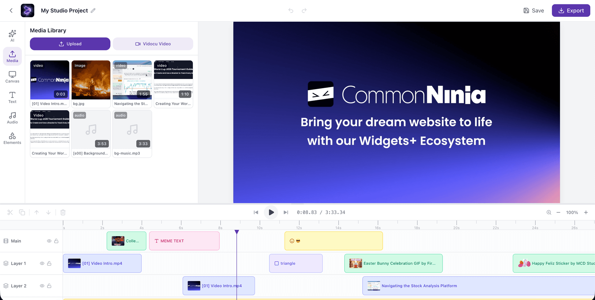 Post-production. In your browser.