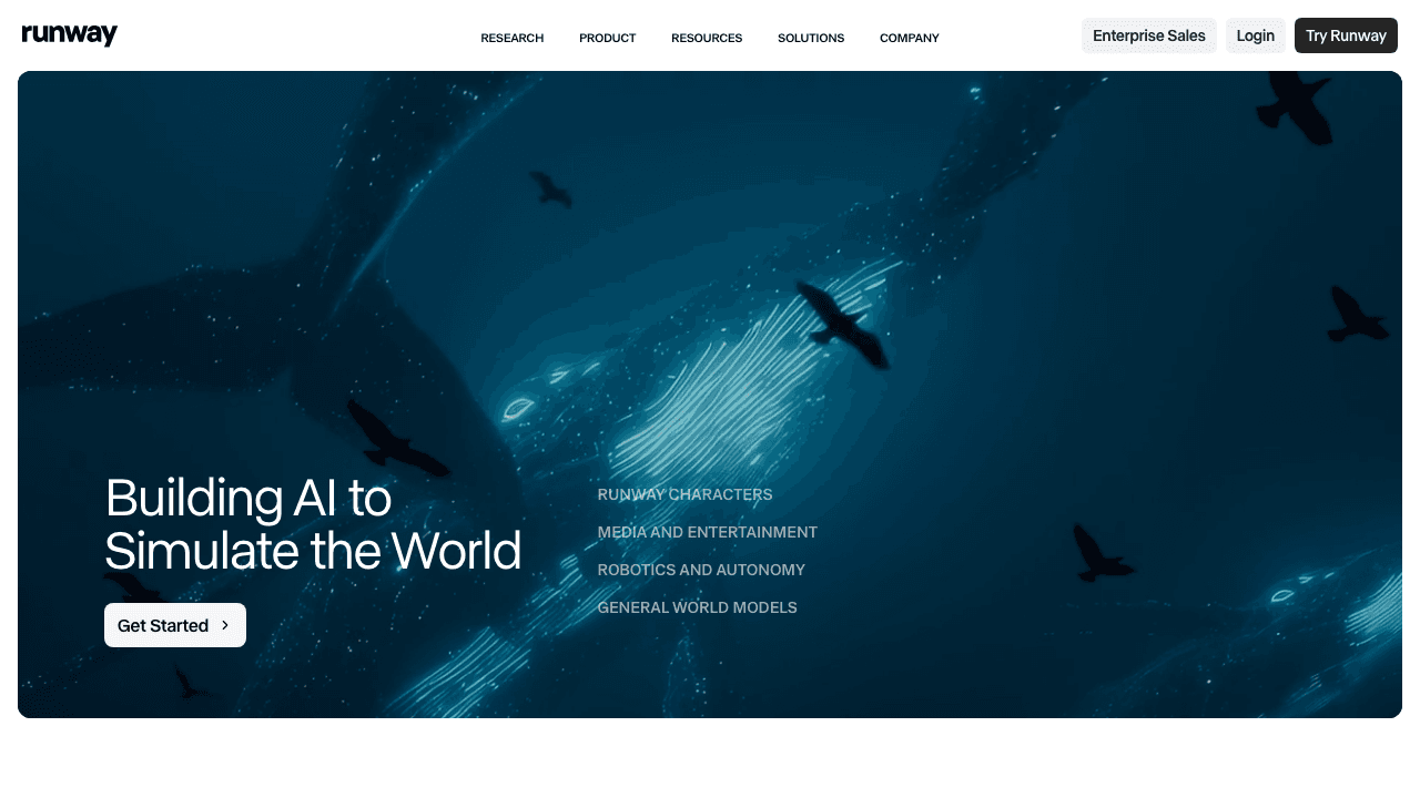 Runway generative AI video platform