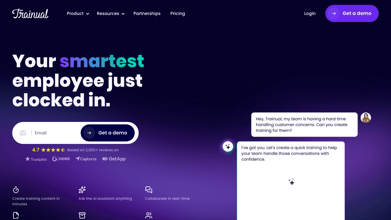 Trainual homepage for company training and SOP management