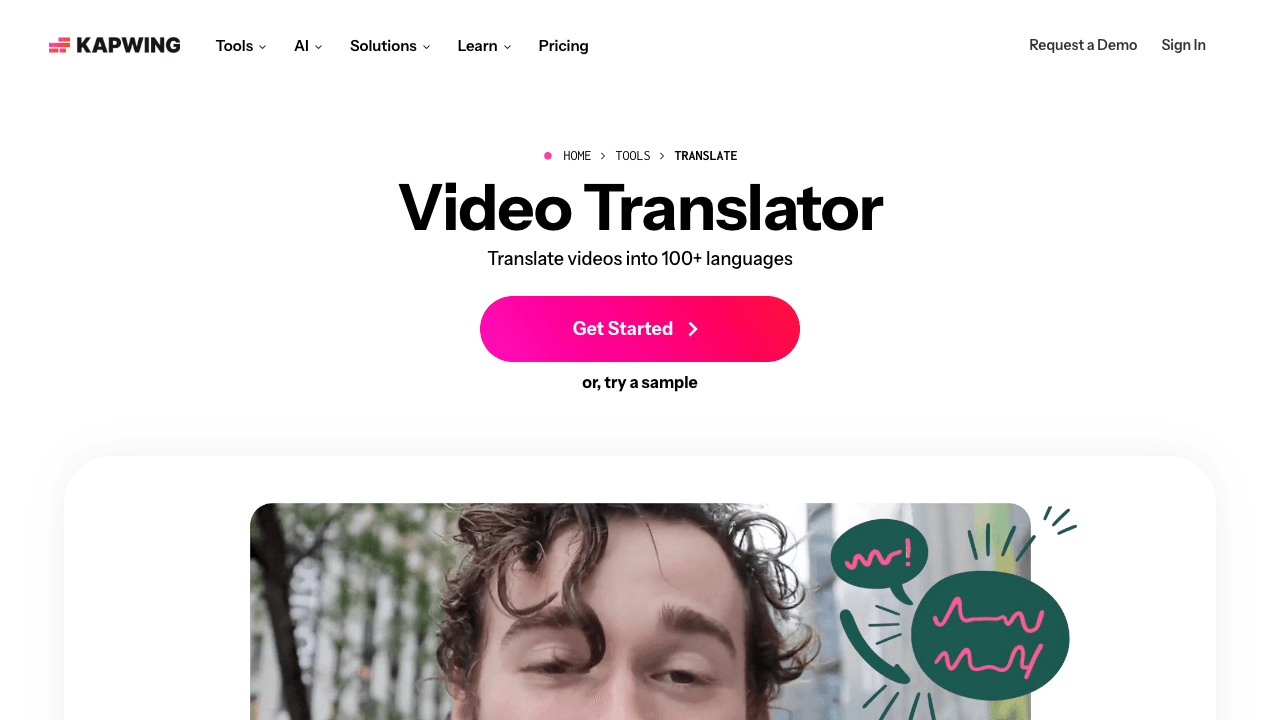 Kapwing subtitle translation in editor