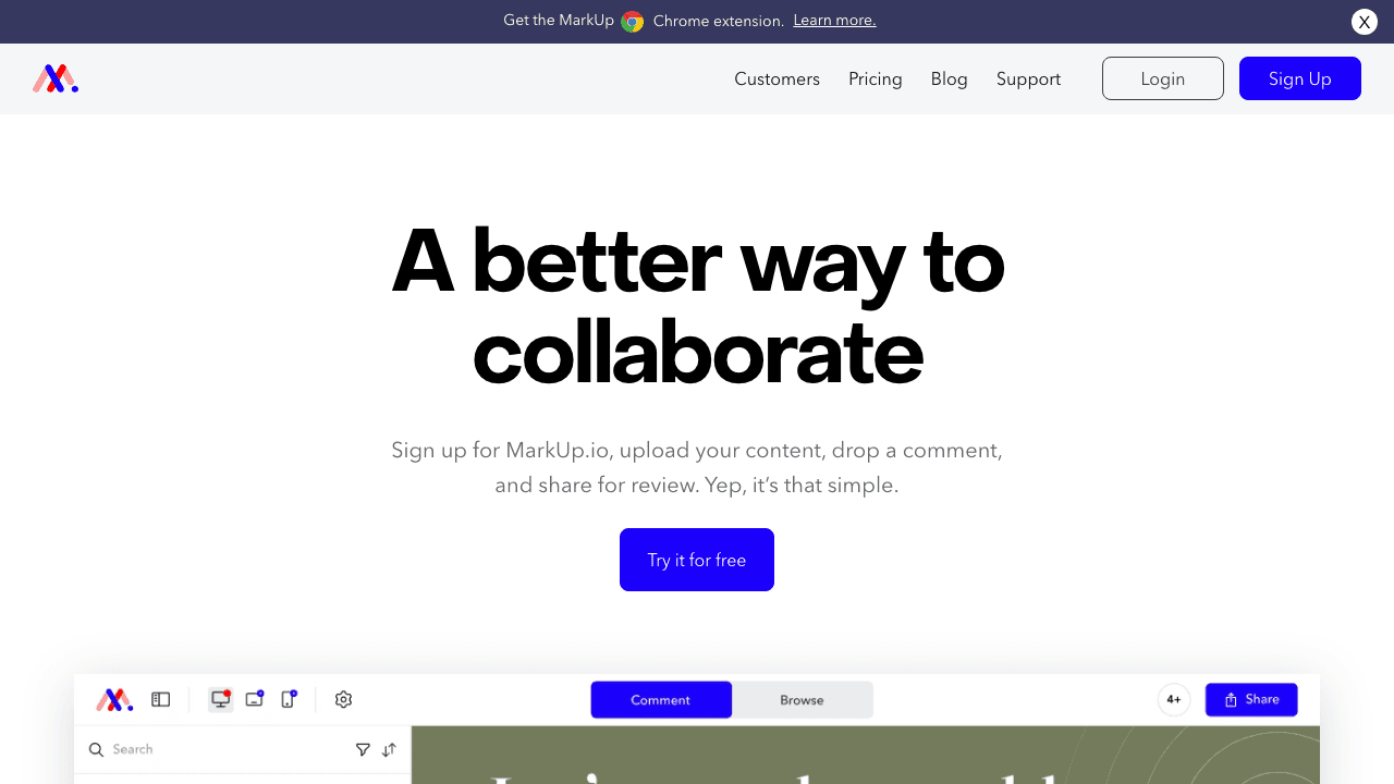 Markup.io online annotation