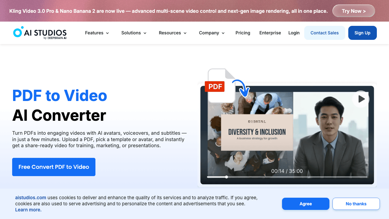 AI Studios DeepBrain custom AI avatar generator
