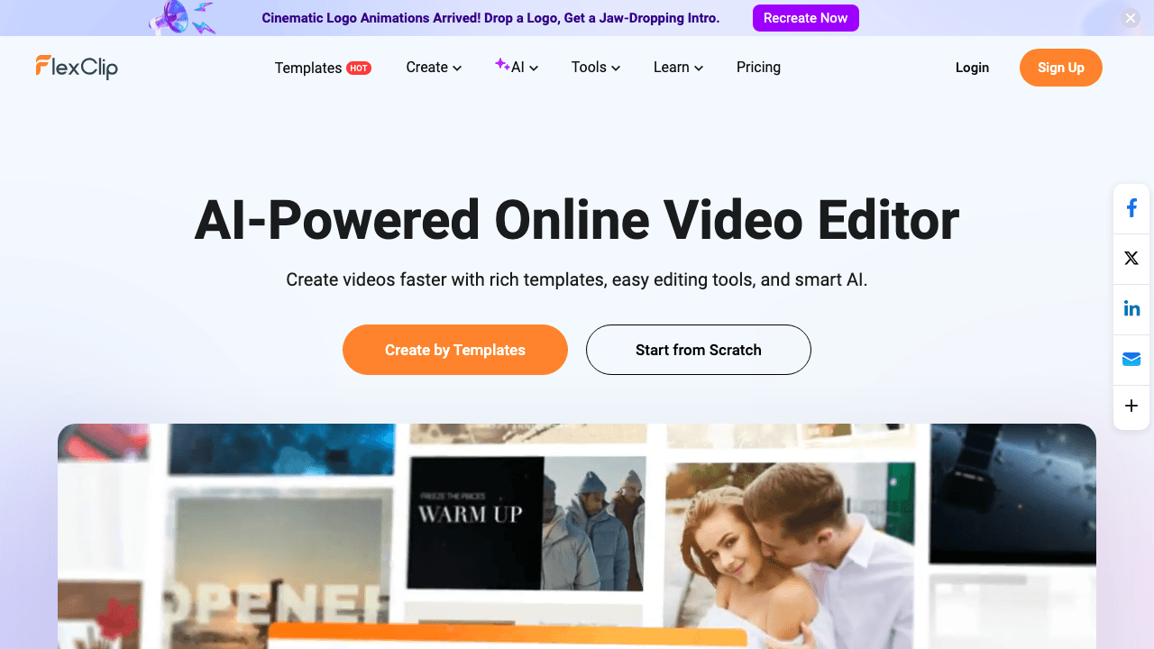 FlexClip video editor
