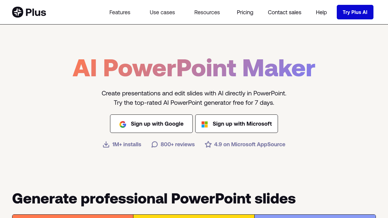 Plus AI for PowerPoint