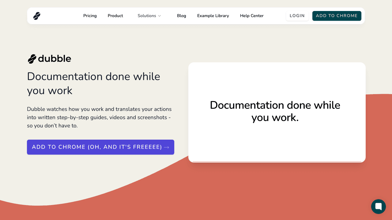 Dubble automated documentation tool