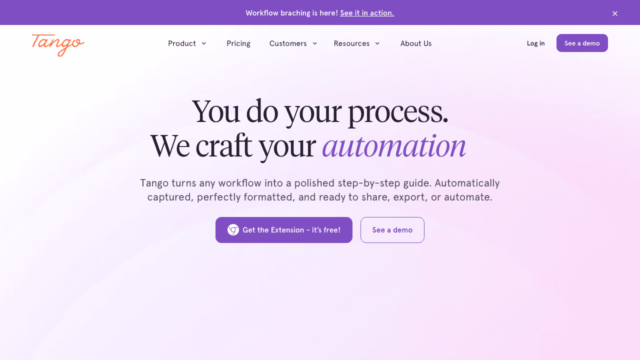 Tango process documentation tool