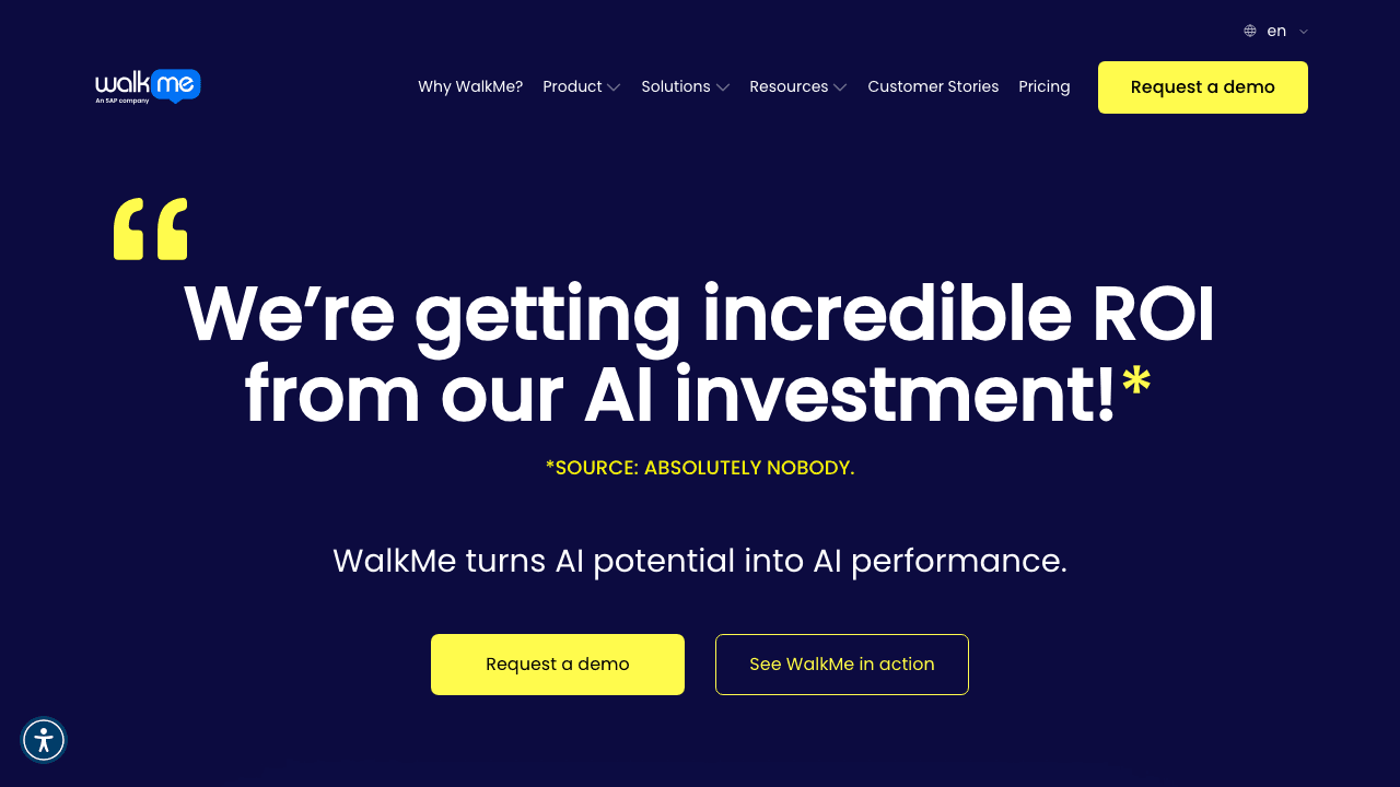 WalkMe homepage