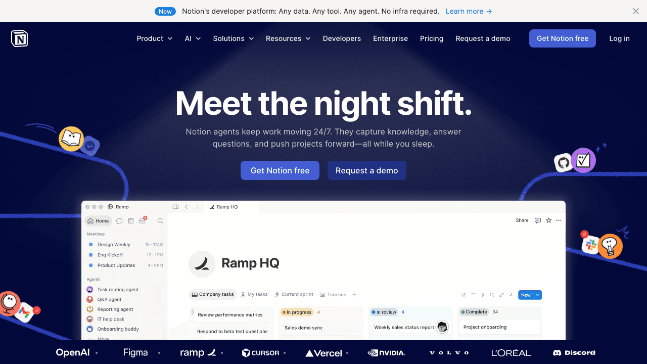 Notion flexible workspace and wiki