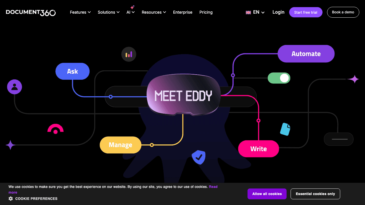 Document360 AI feature page