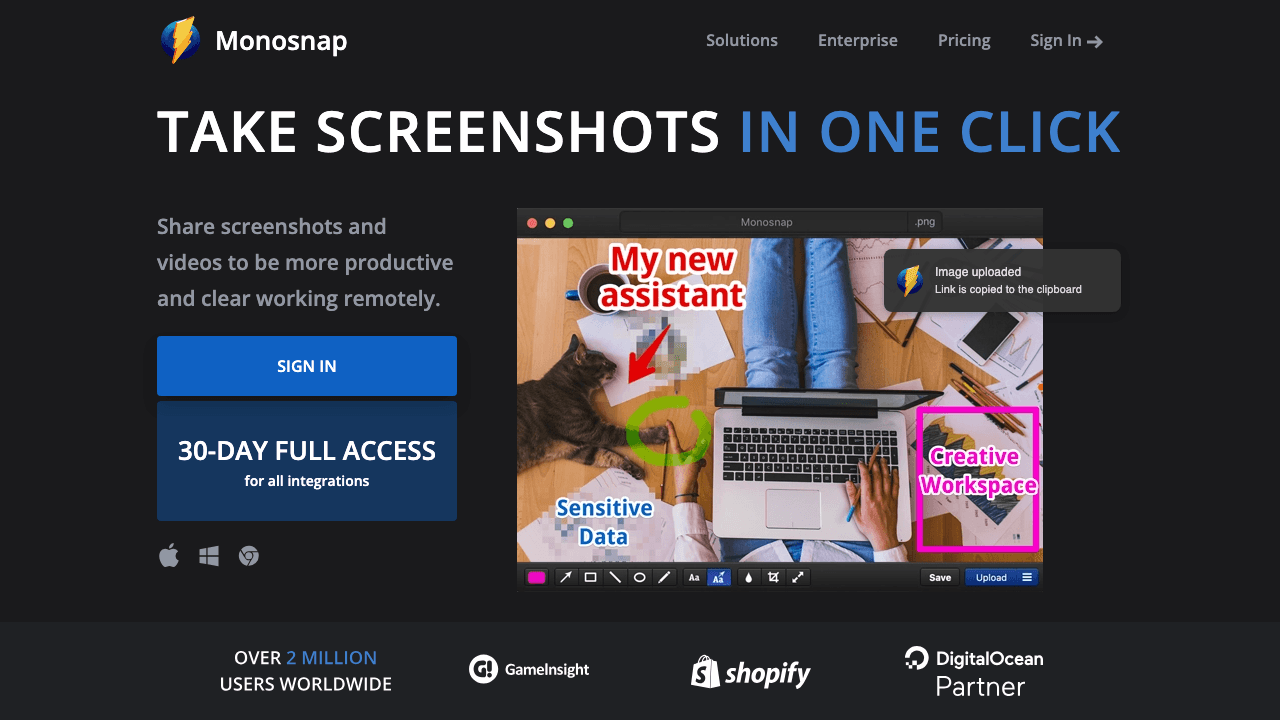 Monosnap online screenshot annotator