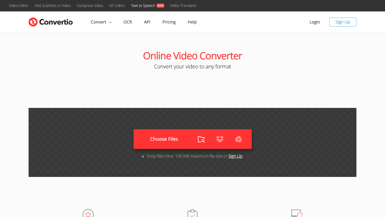 Convertio video converter