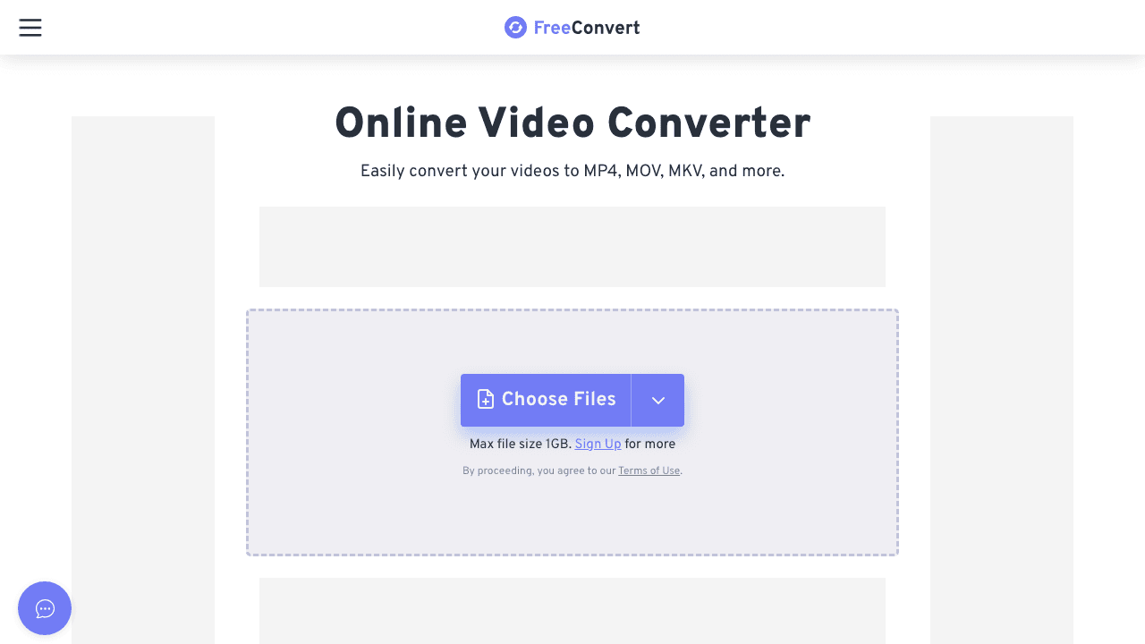 FreeConvert video converter