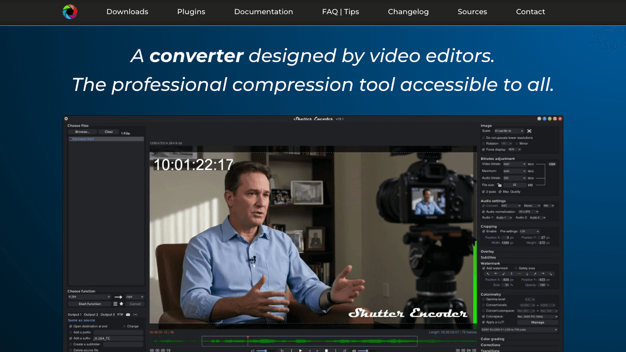 Shutter Encoder video converter