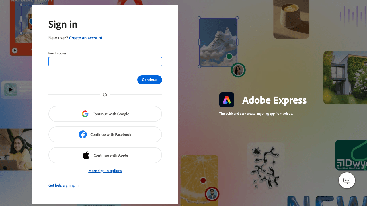 Adobe Express speed tool