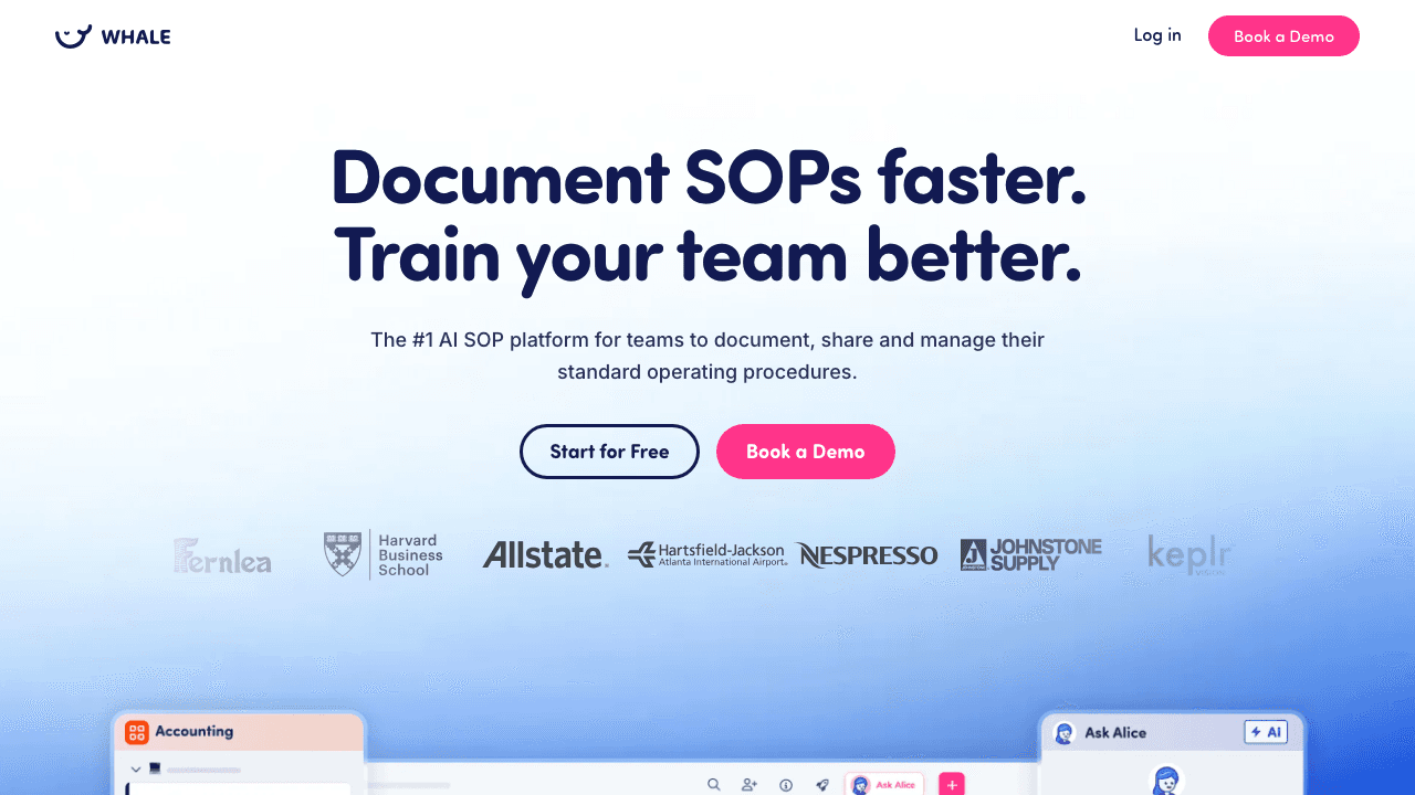 Whale homepage
