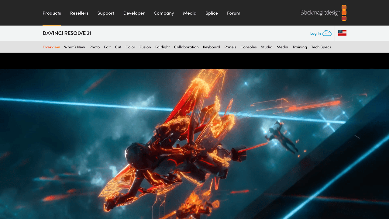 DaVinci Resolve product page
